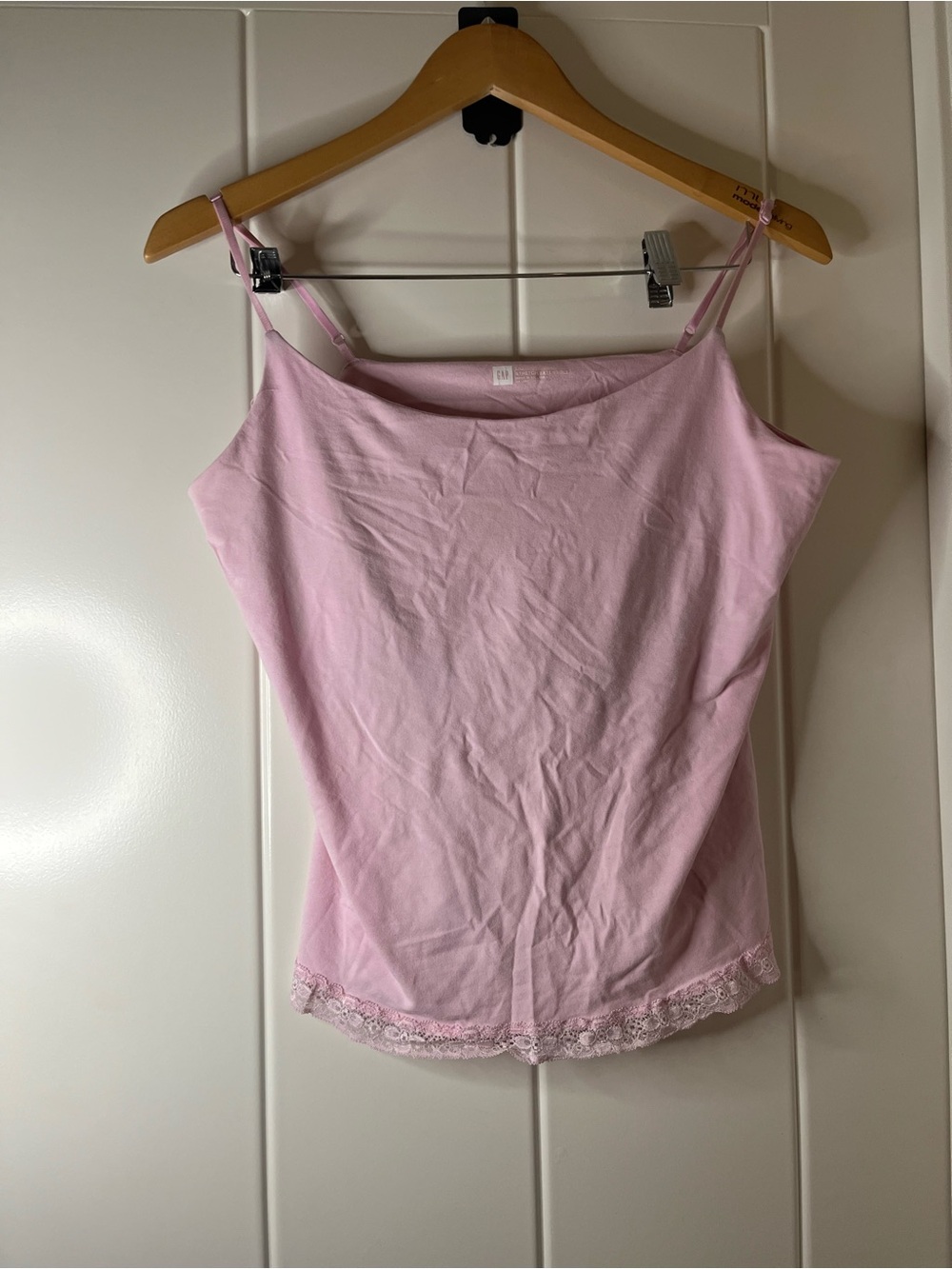 GAP Light Pink Lace-Trim Camisole